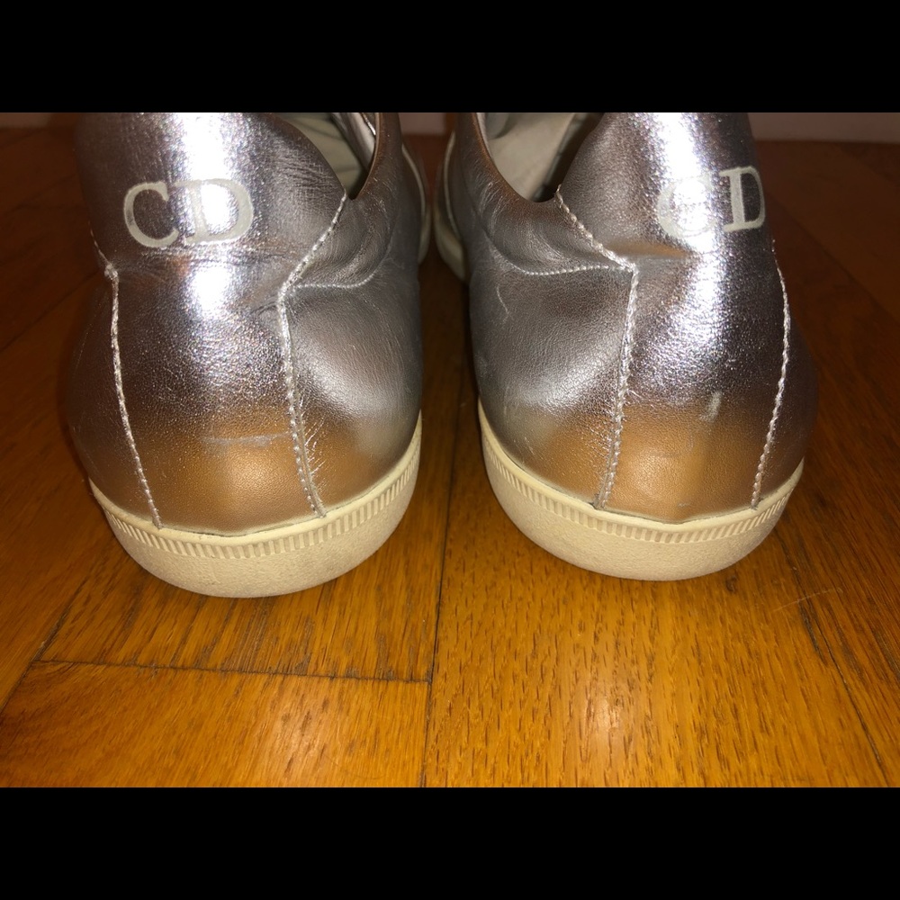 Metallic leather Dior sneakers - Picture 6 of 8